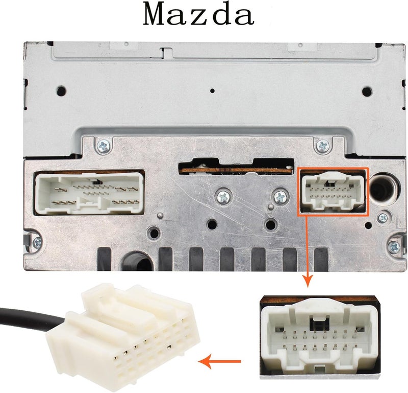 Yomikoo Aux Interface, USB/AUX Mp3 Player Adapter Car Digital Music Cd Changer 3.5mm for Mazda - Image 3