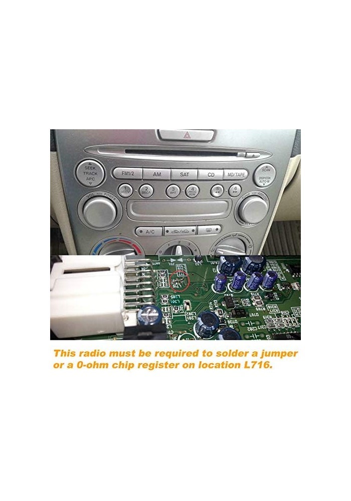 Yomikoo Aux Interface, USB/AUX Mp3 Player Adapter Car Digital Music Cd Changer 3.5mm for Mazda - Image 5