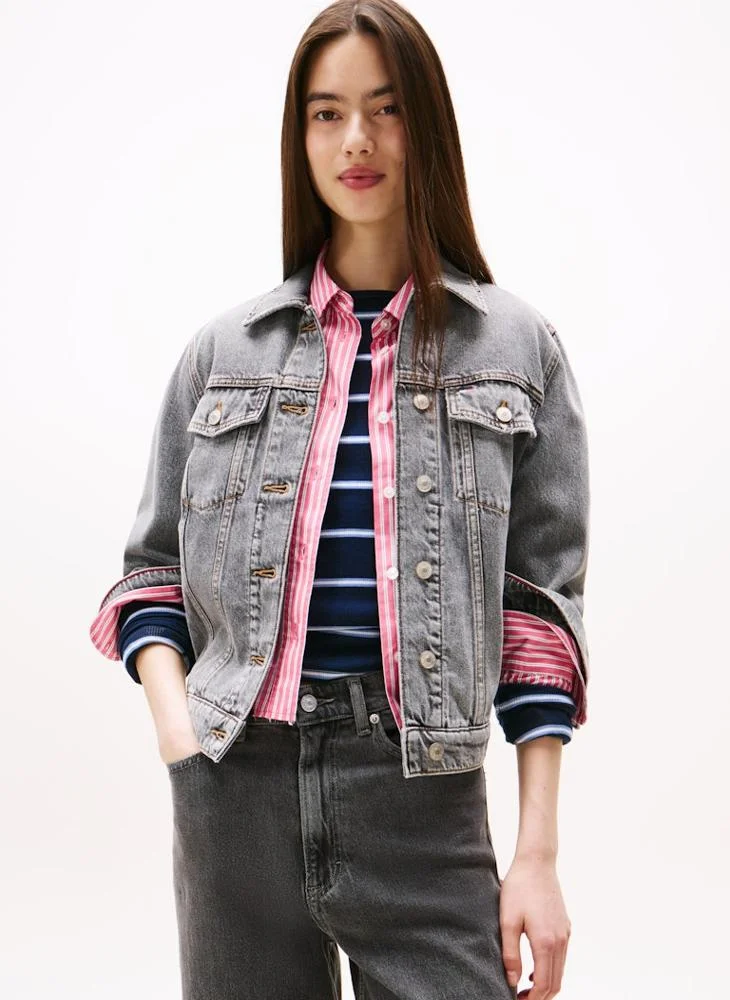 تومي جينز Pocket Detail Denim Jacket