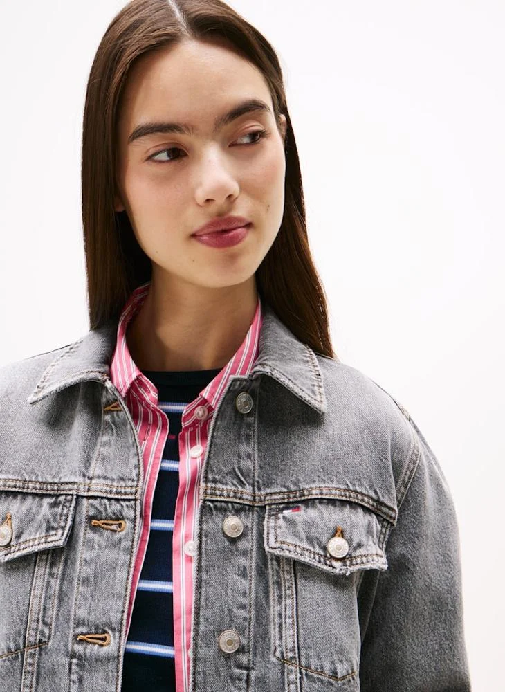 TOMMY JEANS Pocket Detail Denim Jacket