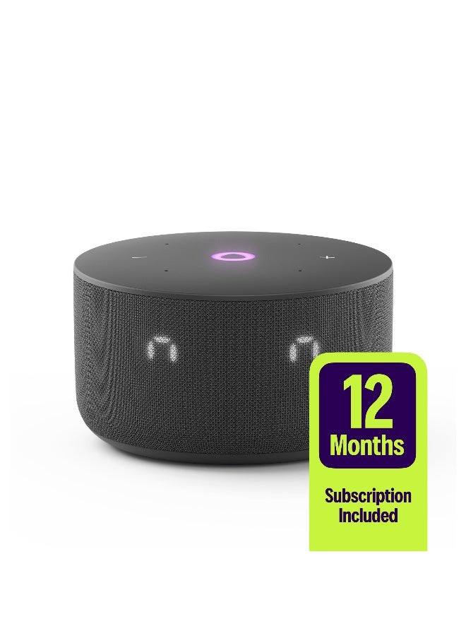 Yasmina Yango Yasmina Mini AI Smart Speaker, 12 Months Subscription Included, Bilingual Arabic & English, Quran, Music, Kids Stories, Smart Home & Family Routine Helper Black - Image 1