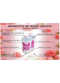 100% Natural Rose Water, Hydrating and Purifying Pure Rose Water 2 x 500ml (1000ml) - pzsku/Z69DF02FBF44CF02F0CE2Z/45/_/1715679471/1434a5b0-412d-4db9-ba9b-0a370ca5eef2