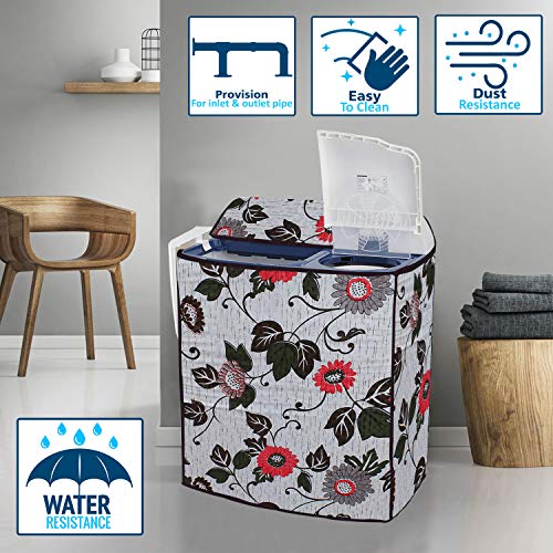 Wings Star Washing Machine Cover for Whirlpool 10.5Kg Semi-Automatic Top Loading Ace XL, Waterproof & Dustproof Cover KUM21 - Image 2