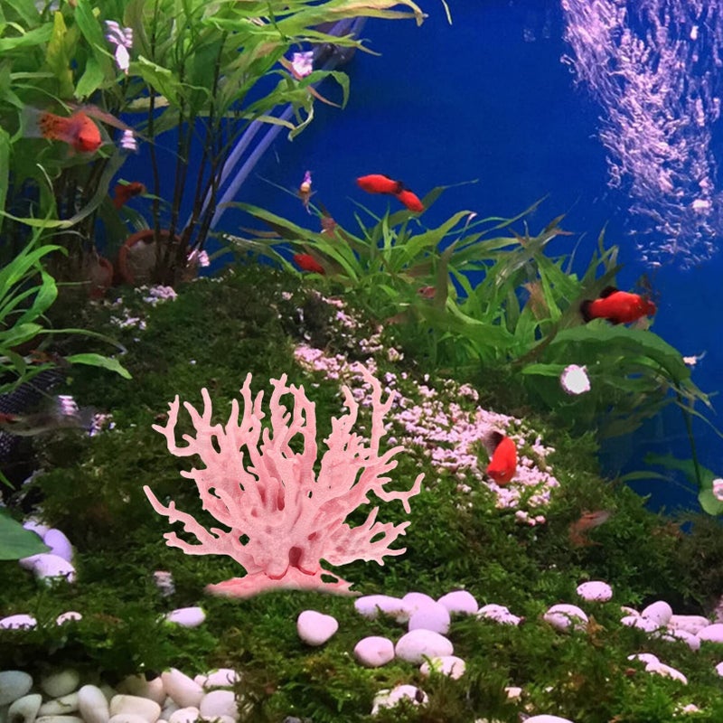 Large Resin Aquarium Coral Ornament Artificial Fish Tank Plant Decor - Image 5