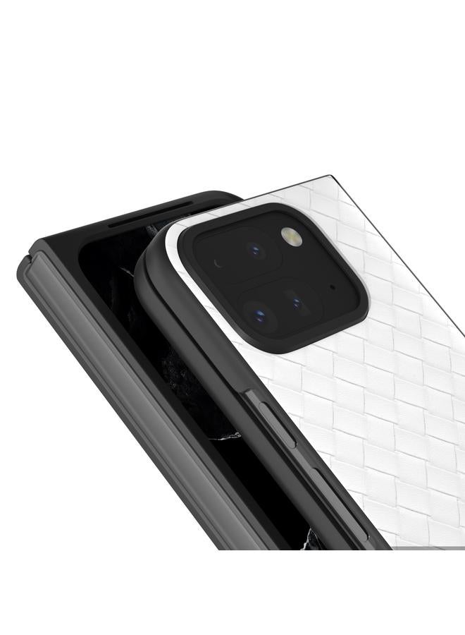 اس-توب جراب لهاتف Google Pixel 9 Pro قابل للطي بإطار أسود وملمس منسوج من مادة البولي يوريثين - Image 4