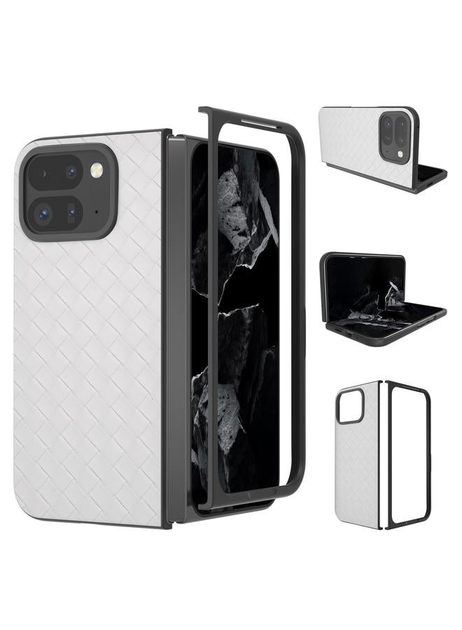 اس-توب جراب لهاتف Google Pixel 9 Pro قابل للطي بإطار أسود وملمس منسوج من مادة البولي يوريثين - Image 1