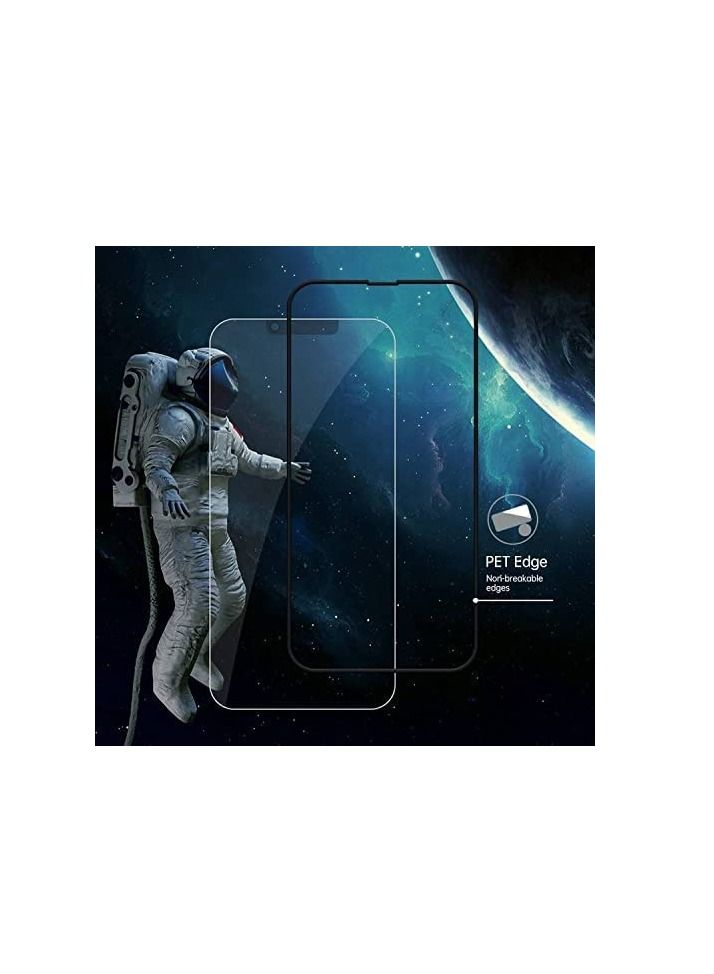 ديفيا فان سيريز الخصوصية سيليكون حافة مرتين مقواة شاشة حماية زجاجية لآيفون 13/13 برو 6.1 بوصة - أسود - Image 2