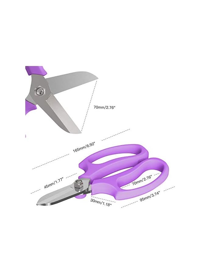 promass Floral Shears, Premium Steel Garden Pruning Shears Floral Fruits Leaf Scissors Hand Pruner Snip Trimming Tool for Gardening Flower Arrangement, Purple - pzsku/Z69DF1546D0DEB0F9E560Z/45/_/1739549875/1e757239-f764-4d92-b12b-cc6e999dd96c