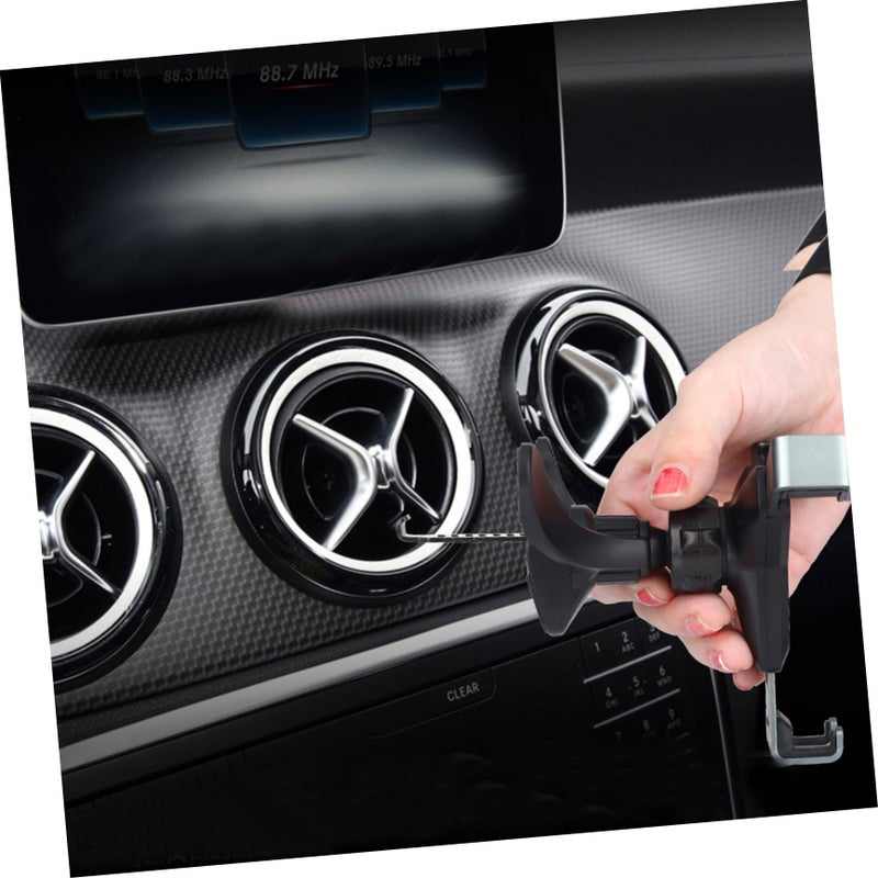 Car Vent Phone Holder Dashboard Mount Sturdy Hook Black - Image 5