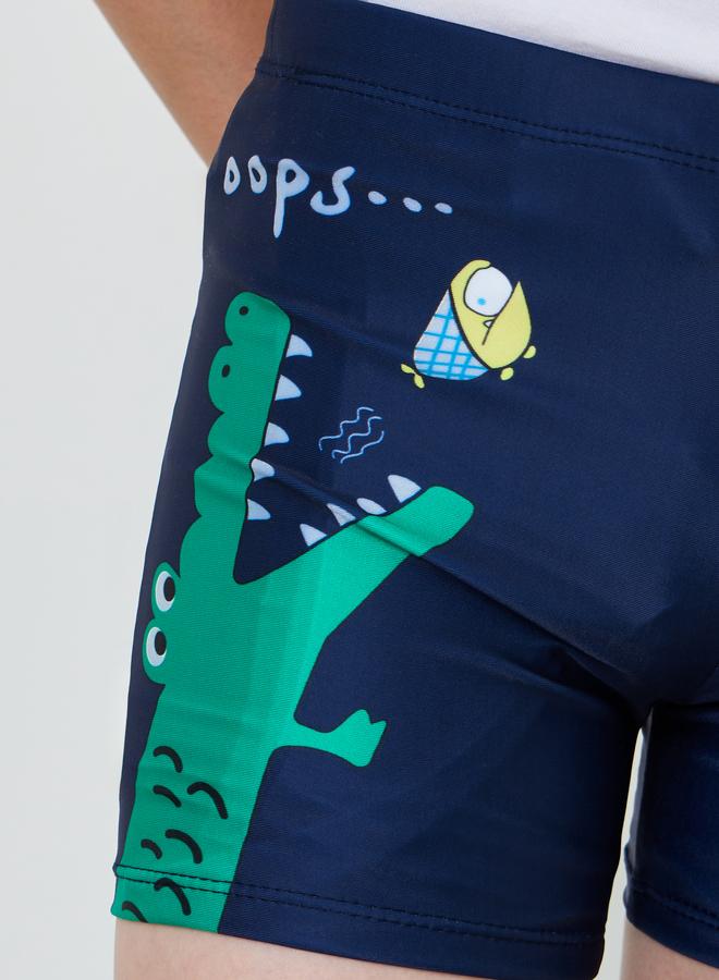 Styli Teens Crocodile Print Swim Shorts - Image 4