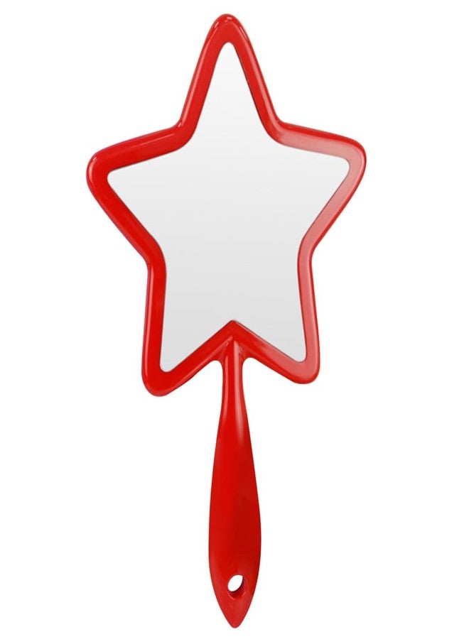 Minkissy Star Hand Mirror Travel Makeup Handheld Mirror Cosmetic Portable Mirror with Handle for Trip Home Use ( Random Color ) - Image 1