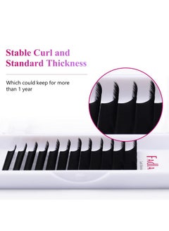 FADLASH Classic Eyelash Extensions Lash Extension Supplies Matte Dark Black Individual Eyelash Extension Classic Lash Extensions Professional (0.20C 18Mm)  - Image 4