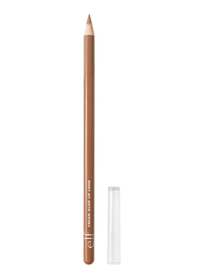 elf e.l.f. Cream Glide Lip Liner, Highly-Pigmented Pencil For Shaping & Sculpting Lips, Semi-Matte Finish, Vegan & Cruelty-Free, Baddest Beige - Image 1