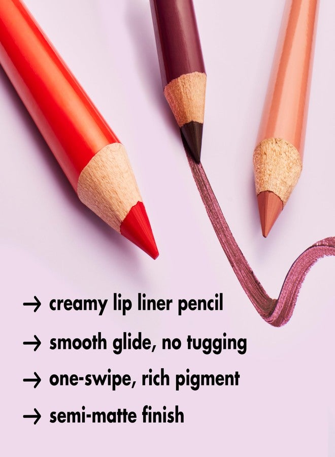 elf e.l.f. Cream Glide Lip Liner, Highly-Pigmented Pencil For Shaping & Sculpting Lips, Semi-Matte Finish, Vegan & Cruelty-Free, Baddest Beige - Image 2