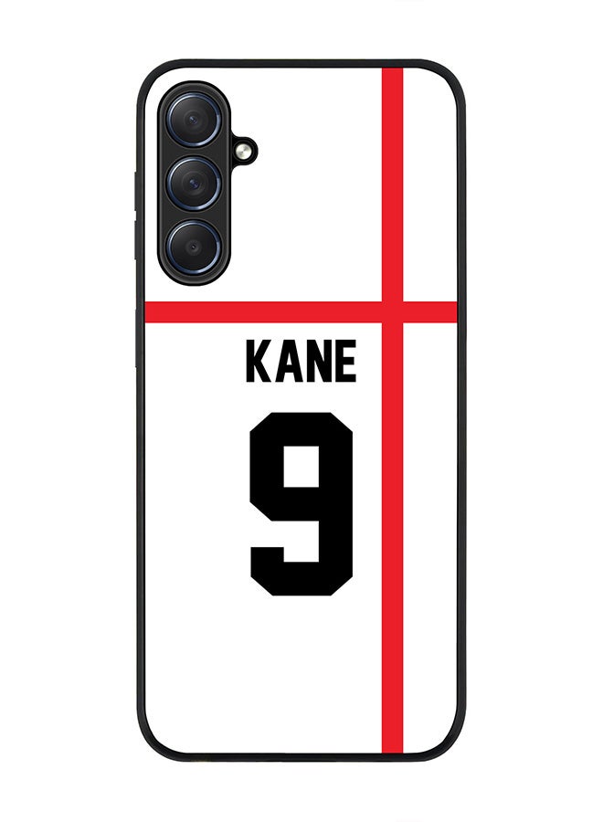 Stylizedd Rugged Black edge case for Samsung Galaxy M54 5G, Slim fit Soft Case Flexible Rubber Edges Anti Drop TPU Gel Thin Cover -  Football Team - England, Player Name - Kane - Image 1