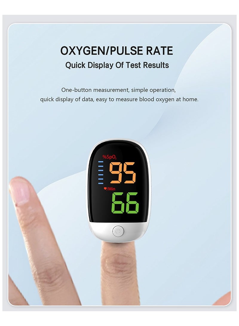VIVP Portable Finger Clip Oximeter for Medical Blood Oxygen Saturation Detection, Household Pulse and Heart Rate Monitoring - Image 2