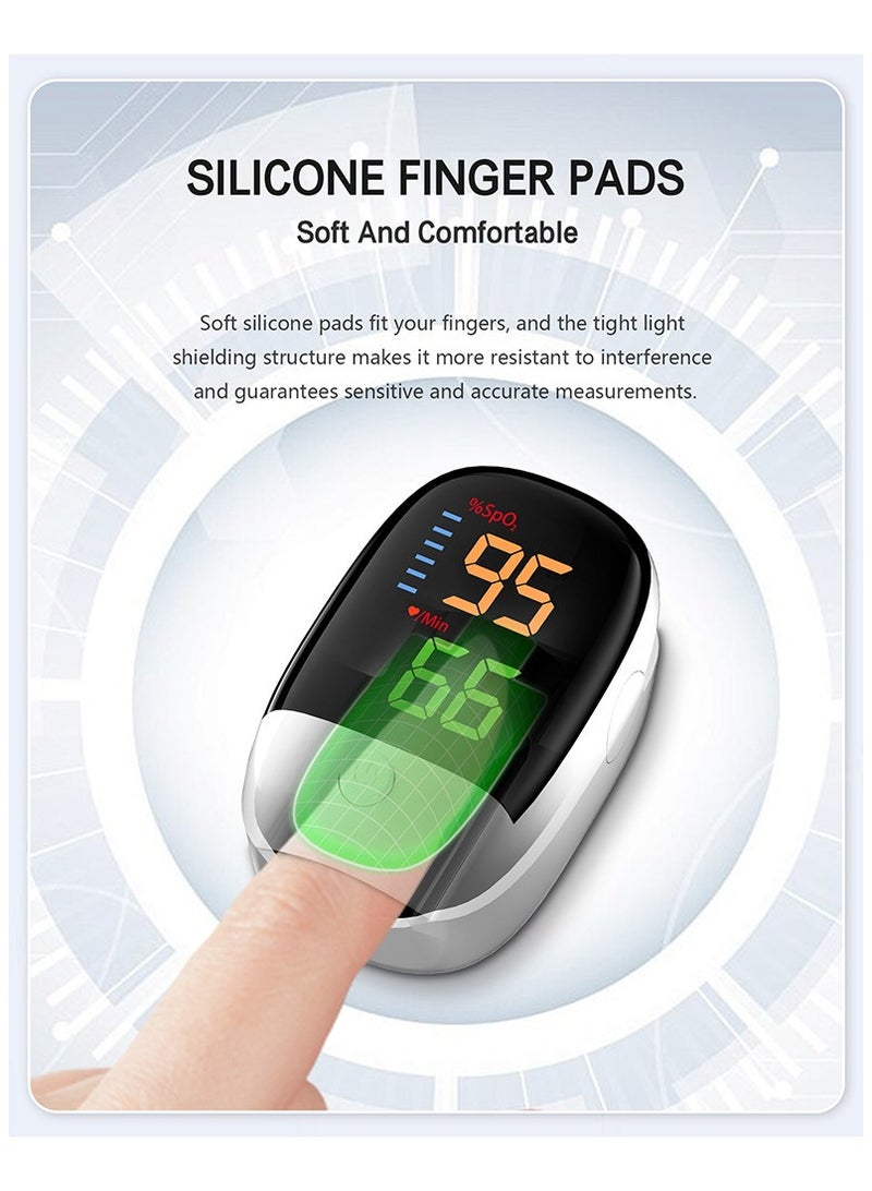 VIVP Portable Finger Clip Oximeter for Medical Blood Oxygen Saturation Detection, Household Pulse and Heart Rate Monitoring - Image 3