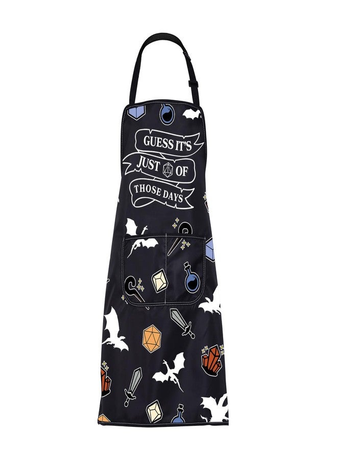 BNQL Dungeon Master Gifts Apron Game Gift Just One Of Those Days Cooking Kitchen Apron - Image 1