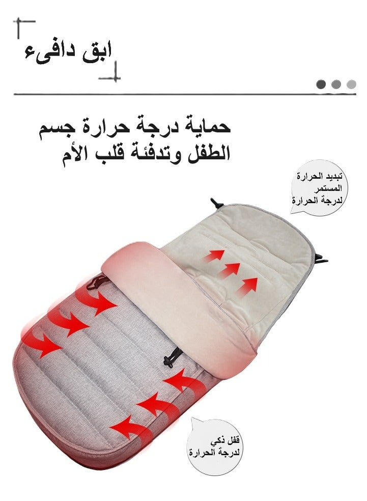 Gobell 4-In-1 Baby Sleeping Bag Footmuff Cushion And Quilt for Baby Stroller - Image 5