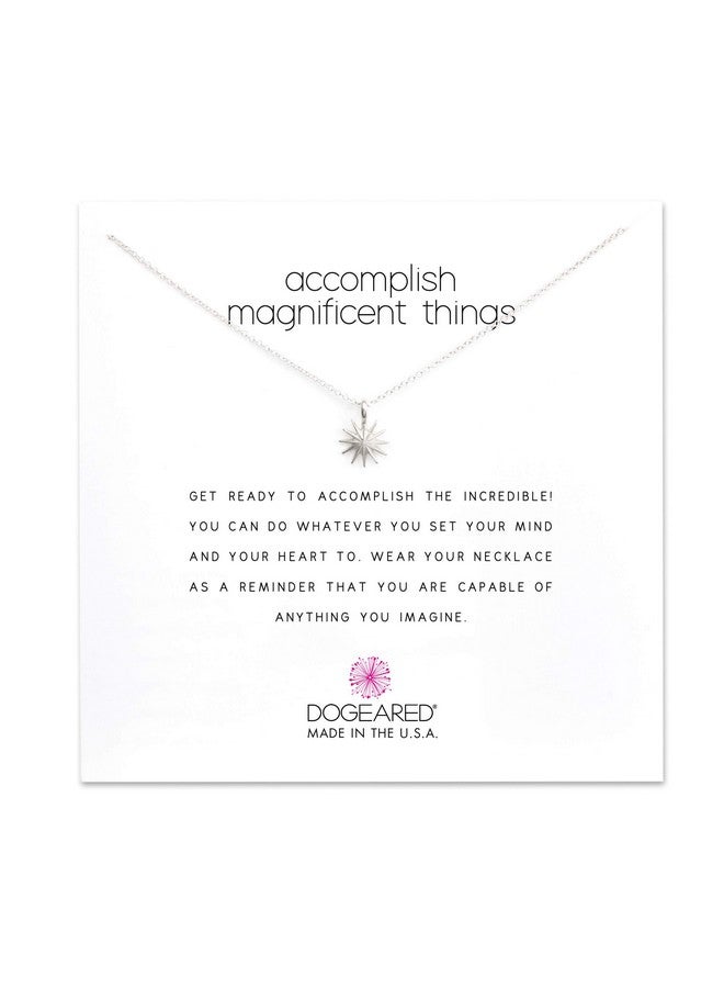 Dogeared "Accomplish Magnificent Things" Necklace, Sterling Silver 16" - Image 2