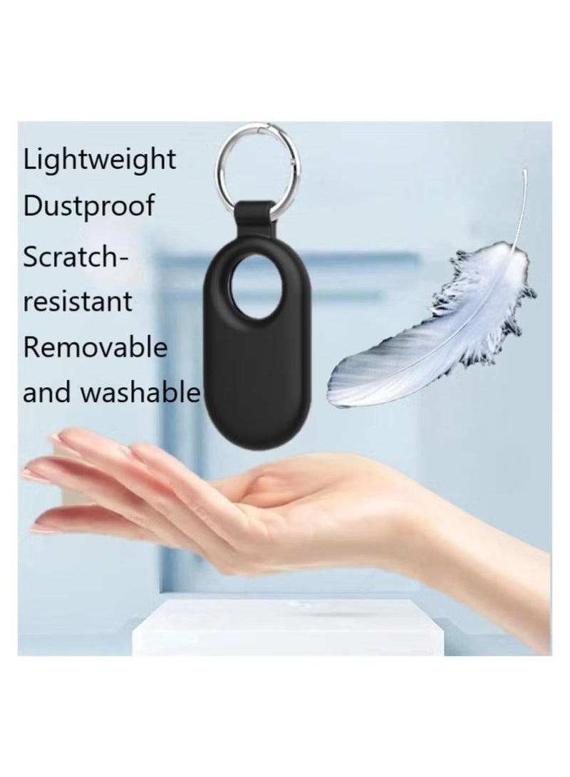 for Samsung Galaxy SmartTag2 Case, 2 Pack Full-Body Shockproof Protection Silicone Case for Galaxy Smart Tag 2 with Key Ring for Keys, Wallet, Luggage, Backpacks, Pets  - Image 4