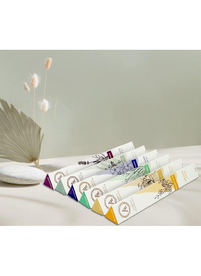 Aakriti Gallery - Incense Sticks Assorted Organic Masala Sticks Set 15 Gram, Total 90 Grams (Set 6) - Image 1