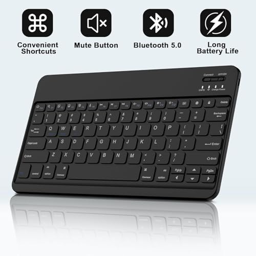 atdaraz Keyboard Case for Samsung Galaxy Tab S9 FE+/S9+ 12.4 inch, 7-Color Backlit Keyboard with S Pen Holder, Magnetic Detachable Wireless Keyboard & Slim Cover for S9 Plus/S9 FE Plus 2023, Black - Image 3