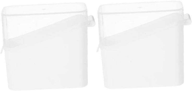 Neat shape VOSAREA 2pcs Clear Cheese Storage Box Reusable Fridge Container for Sliced Cheese Multi-use Organizer for Tea Bags Food Stylish Lid for Kitchen Storage Different assemble options Full village delivery cover All governorates deliver Local market compliant trusted quality Lightweight Dust tight seal Ready post purchase fulfill Long lifespan Processed natural substance Slow wear optimized quality Comfort grip Moisture wear upgraded quality Big & small space compatible Surface safe Compact design Durability boost selected material Spec compliant trusted quality Foldable Classic practical design Widely used design Diverse application fit Elegant appearance Newly stocked local goods Economical varied sizing picks - Image 1