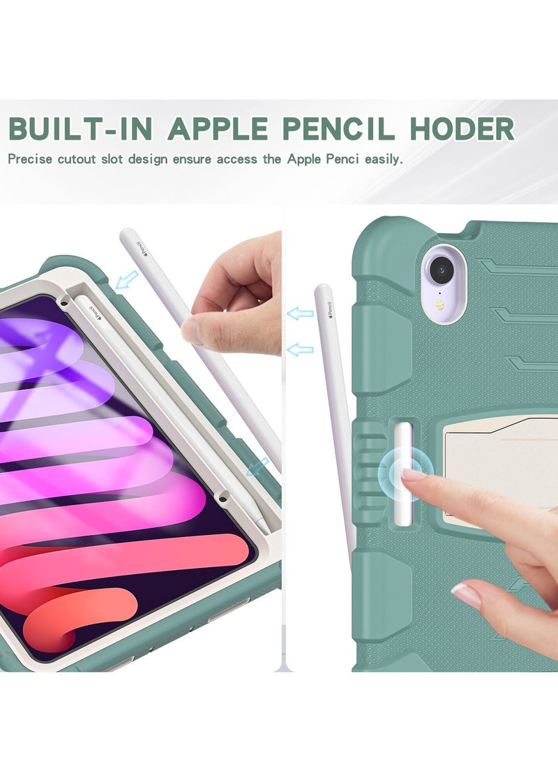 Gulflink Protective Back Case Cover for Apple ipad mini6 emerald green