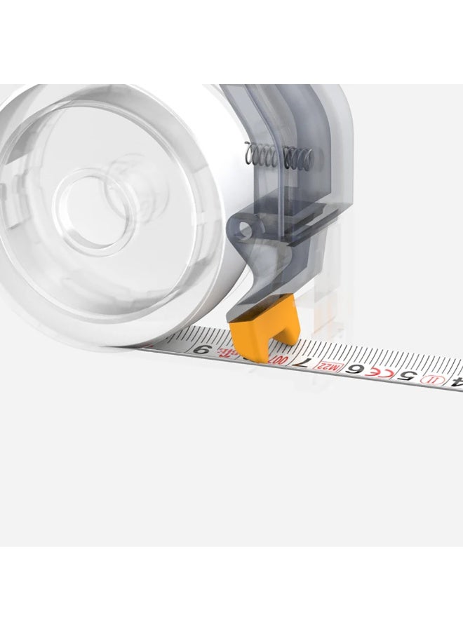 HOTO Auto-Lock Tape Measure 10ft / 3m with Dual Metric / Imperial Scale, Easy One-Touch Lock, Strong Wear-Resistant Blade, Ergonomic Anti-Slip Shell, Compact for Home, Office - Image 4