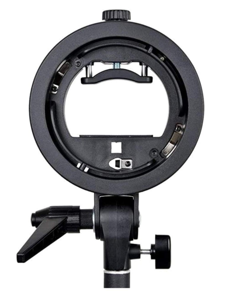 PICPRO S1 Heavy Duty Flash Bracket with Elinchrom Mount – Umbrella Holder & Light Stand Adapter for Studio Strobe, Softbox, Speedlight and Photography Lighting Setup. - Image 1