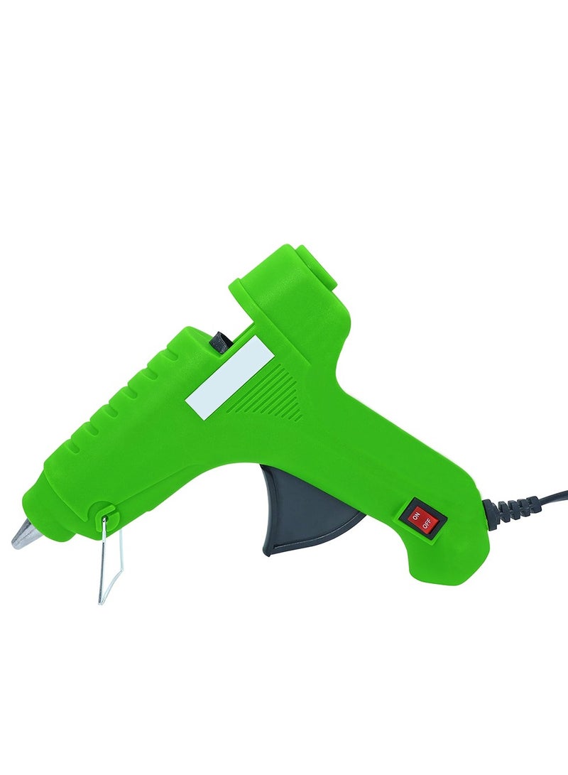 Hot Melt Glue Gun with 60W Triple Power, Fast and Practical for Arts and Crafts, Home Stamping, Toys, Repairs and Craft Projects - green 