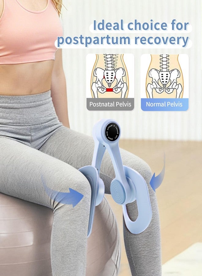 SirDone Thigh Master Kegel Exerciser - 360° Adjustable Thigh & Pelvic Floor Strengthener, Multi-Function Home Gym Equipment for Women's Inner Thigh, Hip, Leg and Arm Workouts (Blue) - Image 3