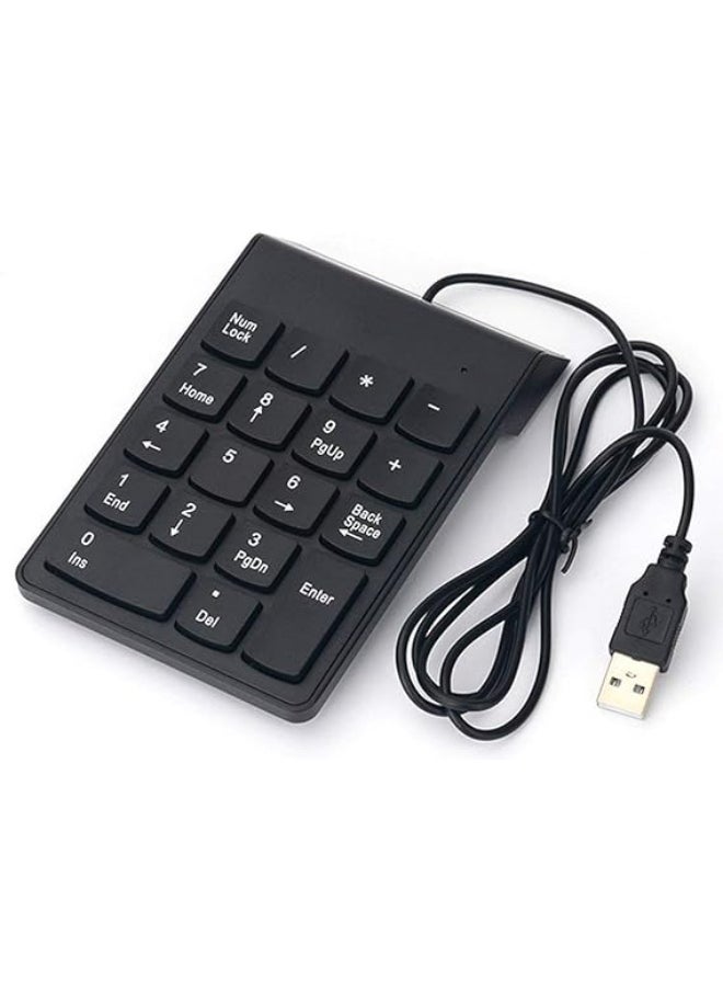 USB 2.0 Wired Numeric Keypad USB NUM PAD Slim Mini Number Pad Digital Keyboard 18 Keys for iMac/Mac Pro/MacBook/MacBook Air/Pro Laptop PC Notebook Desktop.