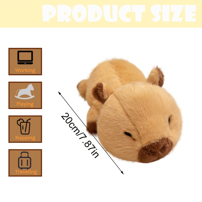 Adorable Capybara Plush Dolls With Red Cherry For Christmas And New Year Gifts - Image 2