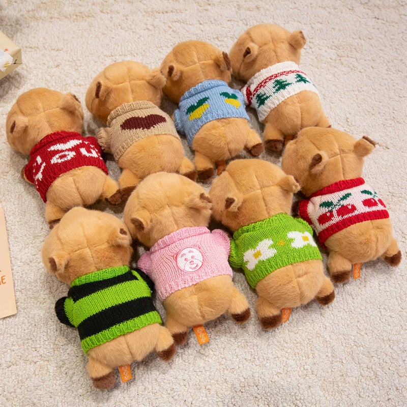 Adorable Capybara Plush Dolls With Red Cherry For Christmas And New Year Gifts - Image 4