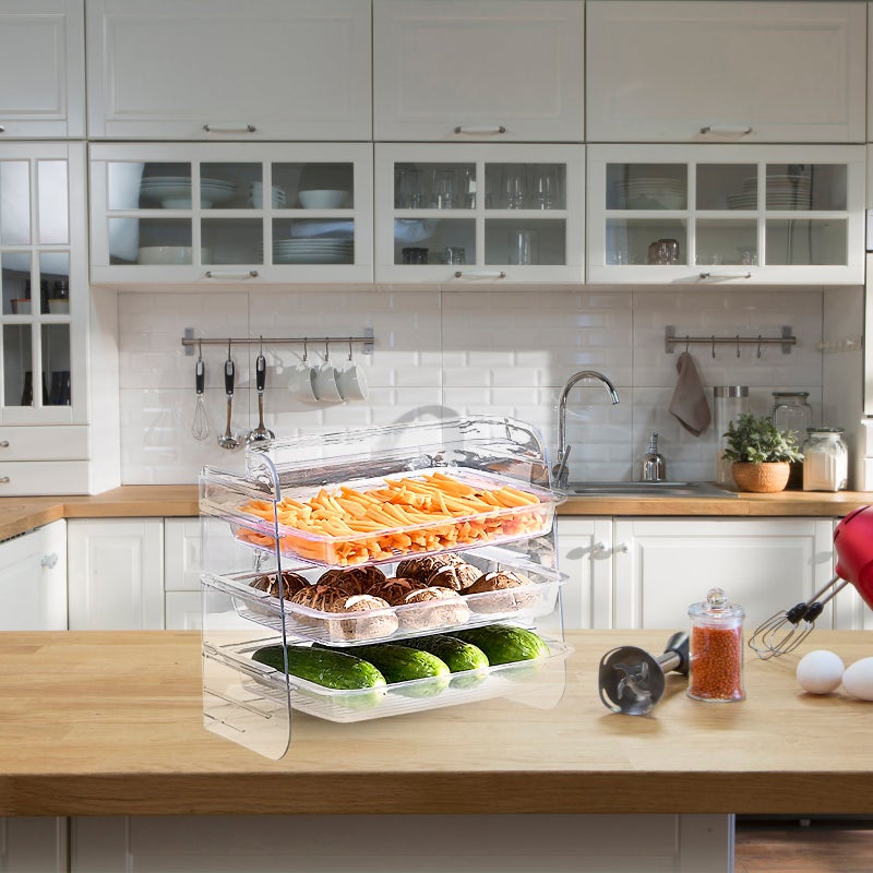 1 Set Multifunctional Kitchen Rack Condiment Bottle Container Food Tray - Image 4