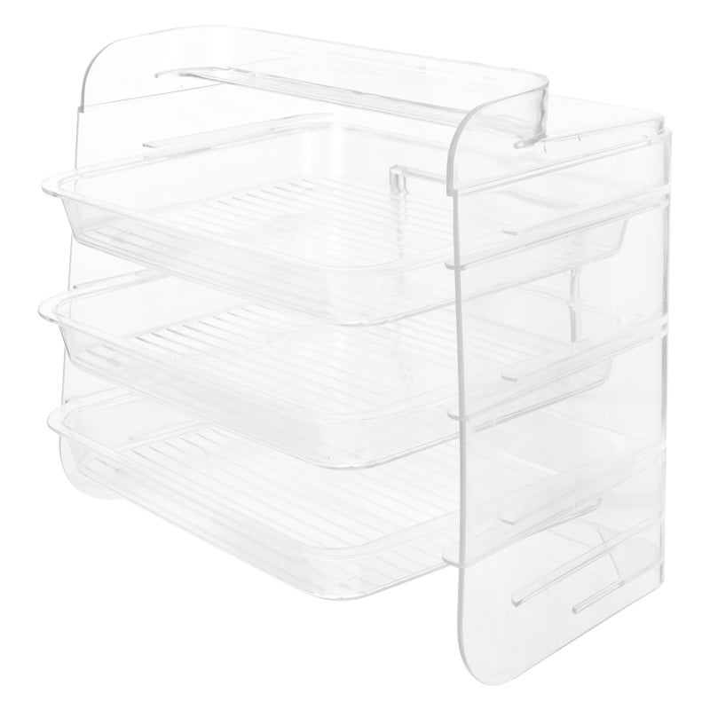 1 Set Multifunctional Kitchen Rack Condiment Bottle Container Food Tray - Image 1