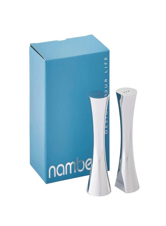 Nambe Nambé Karim Rashid Kissing Salt & Pepper Shakers - 5” Sculptural Modern Metal Design in Nambé Alloy for Dining Table, Kitchen Décor - Stylish Tabletop Accent & Collectible Serveware - Image 5