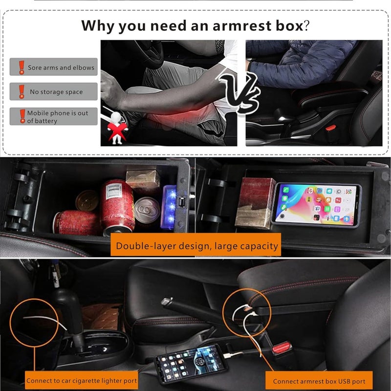Tocsho Armrest Box for KIA Soul 2010-2013 - Image 3