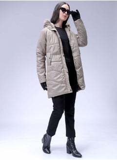 Freehand Women Relaxed Fit Solid Quilted Jacket  - Image 1