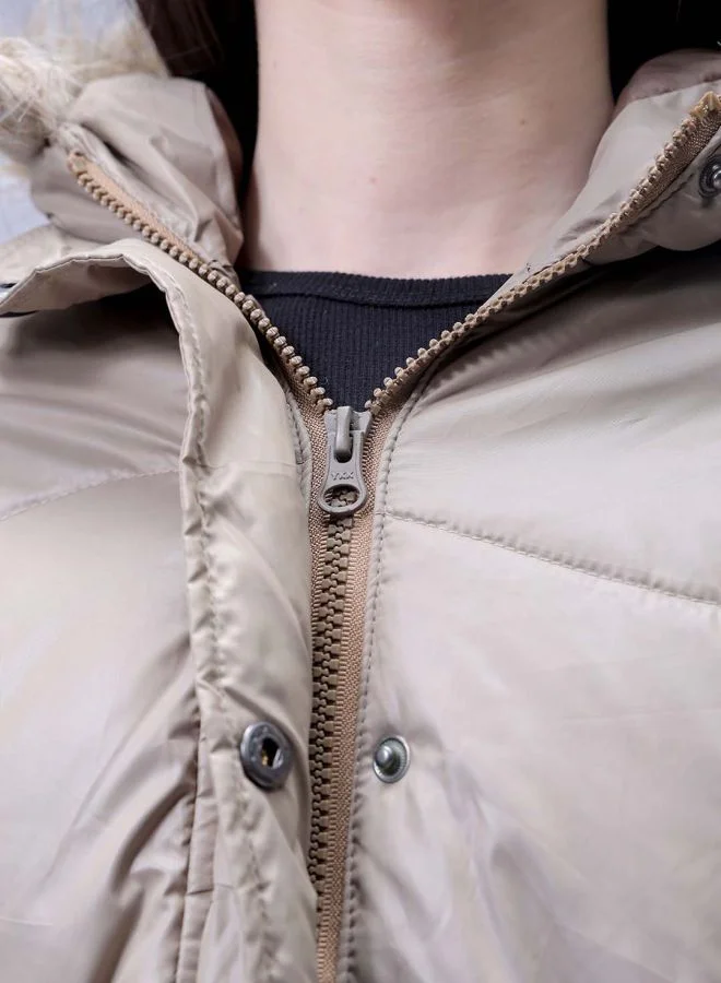 Freehand Women Relaxed Fit Solid Quilted Jacket
