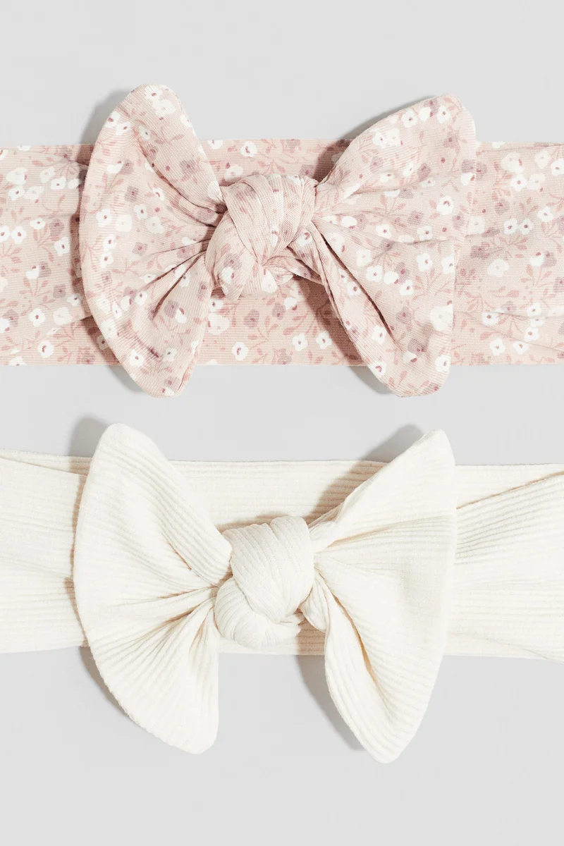 اتش اند ام أطواق شعر مزيّنة بعقدة - عبوة من قطعتين