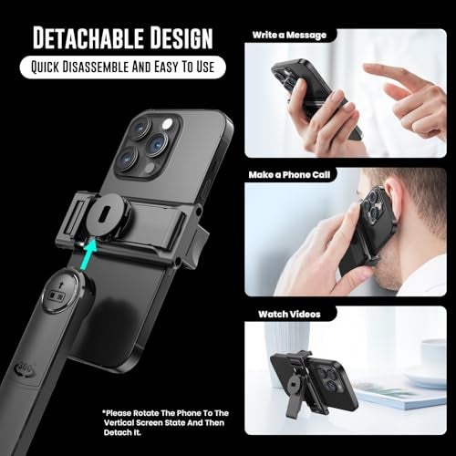 WeCool S8 AI-Powered Selfie Stick for Mobile, Auto Face Tracking Tripod with 360° Auto Rotating Selfie Stick, 64-inch/163 cm Long Aluminum Extension for Mobile & Camera with Quad-Leg Stability. - Image 3