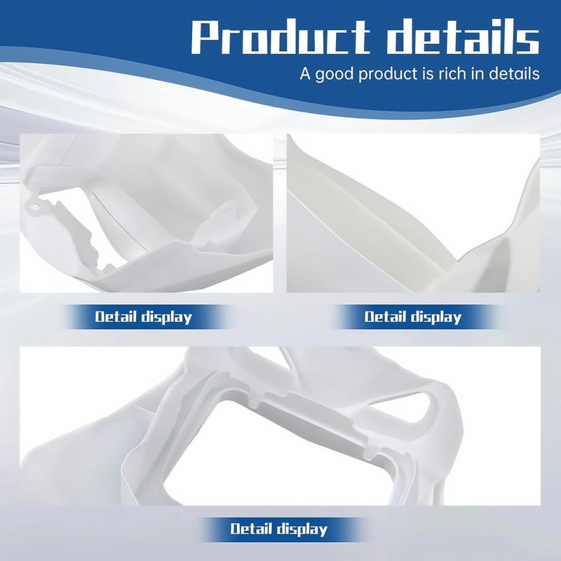 WFLNHB غطاء مصباح أمامي أبيض WFLNHB بديل لسوزوكي DR-Z400S DRZ400SM DR200S DR650SE 2002-2023 - Image 4