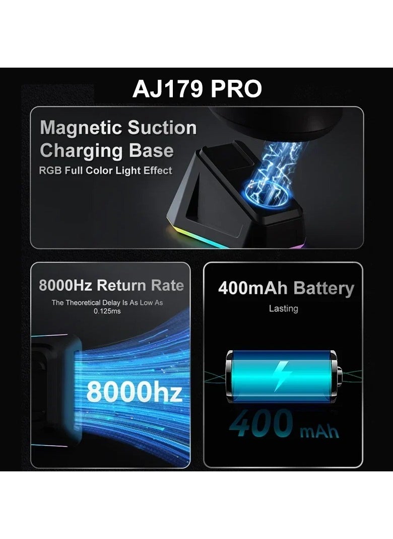 Ajazz - AJAZZ AJ179 PRO 8K Wireless Bluetooth Wired Gaming Mouse PAW3395 26000 DPI Optical Sensor for Computer PC Laptop - Image 1