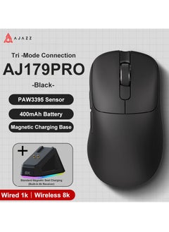Ajazz AJAZZ AJ179 PRO 8K Wireless Bluetooth Wired Gaming Mouse PAW3395 26000 DPI Optical Sensor for Computer PC Laptop  - Image 2