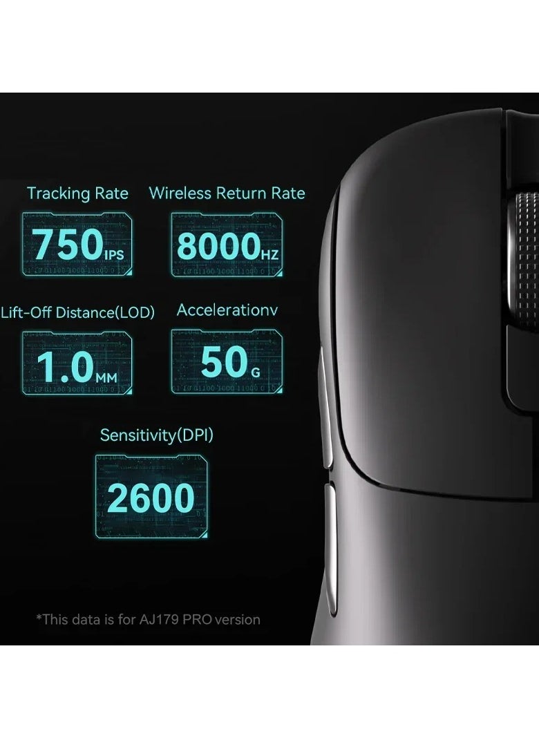 Ajazz - AJAZZ AJ179 PRO 8K Wireless Bluetooth Wired Gaming Mouse PAW3395 26000 DPI Optical Sensor for Computer PC Laptop - Image 1