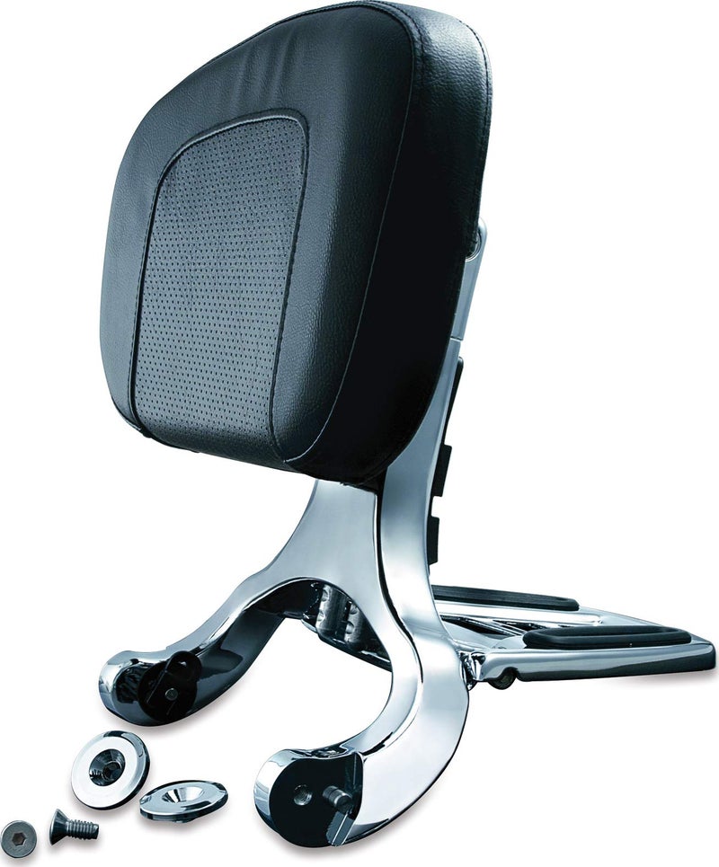 Kuryakyn MultiPurpose DriverPassenger Backrest Without Mount Chrome Compatible With 0616 HARLEY FLHX2