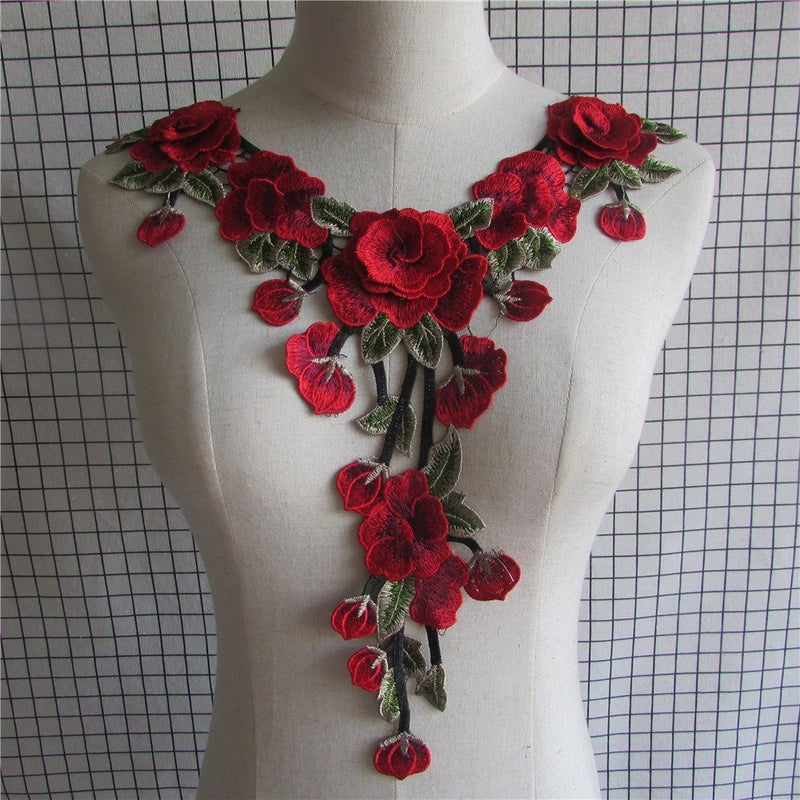 Embroidery Color Collar Manual DIY Embroidery Sewing Accessories Decorative Decals